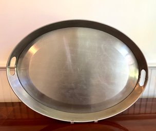 A Large Aluminum Tray From India