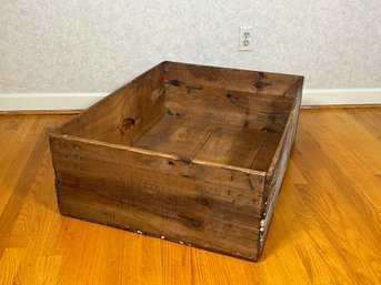 Vintage Large Battey Hartford CT Wooden Crate Box