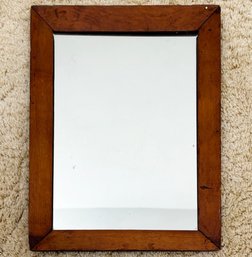 An Antique Rustic Pine Mirror