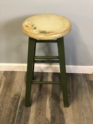 Floral Top Stool