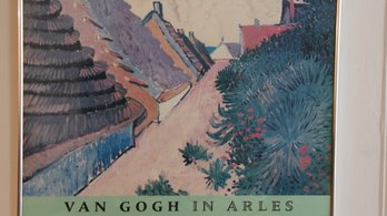 VINTAGE VAN GOGH IN ARLES METROPOLITAN MUSEUM FRAMED POSTER FROM 1984