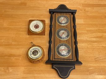 Lot Of 3 Barometers