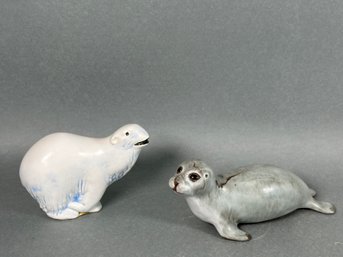 Anderson Studio Ceramic Seal & Polar Bear Figures