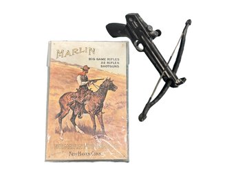 The Marlin Firearms Co. Metal Poster & Slingshot