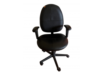 Black Leather Desk Chair