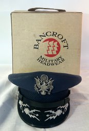 Vintage Bancroft Air Force General Military Cap With Original Box