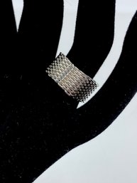 Tiffany & Co. Style Mesh Ring - 925 Sterling Silver - Size 7