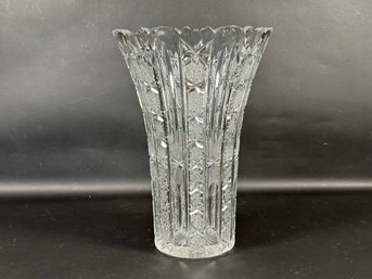 A Gorgeous Cut Crystal Vase, Vintage