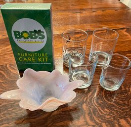 Glasses, Candy Dish & Furniture Care Kit