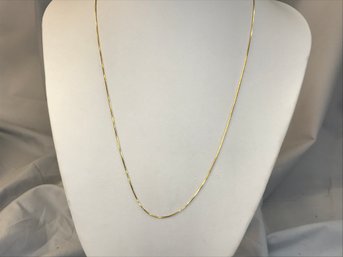 Beautiful Sterling Silver / 925 With 14K Gold Overlay Snake Necklace - Adjustable Size - Made In Italy - NEW !