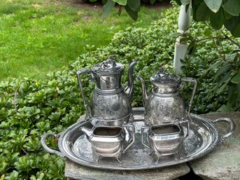 Vintage Reed & Barton, Camille And Webster NY Silver Plate Tea Set