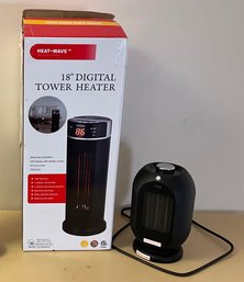 2 Portable Heaters ~ Mr. Mikki Electric Heater & Heat-Wave Model #EB58616 (A)