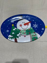 Snowman Platter