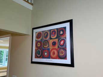 Vasily Kandinsky 'Color Study Squares And Concentric Circles' Framed Print