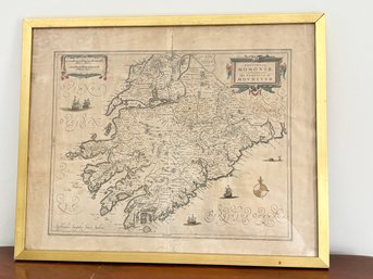 17th Century Map Of Province Of Munster