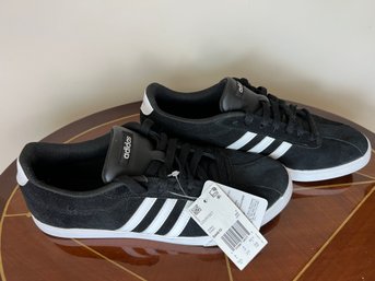 Black Adidas 'Courtset' Sneakers Like New, Size 10.5 (Runs Small)