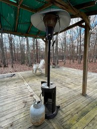 Tested Working Outdoor Standing Heater With Tilt Top -  Propane Included!