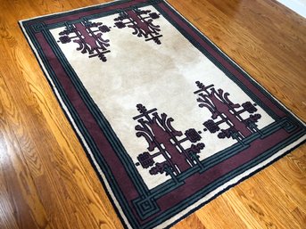 Fantastic Hand Made STICKLEY Rug - Mission / Arts And Crafts / Prarie Style  - Please Note NOT STAINED