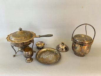 Tarnished Silverplate Lot