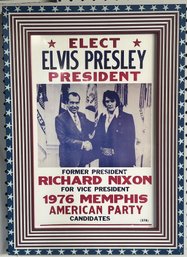 Framed Elvis For President