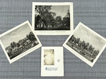 A Group Of Antique Bedford, NY - Westchester Lithographs