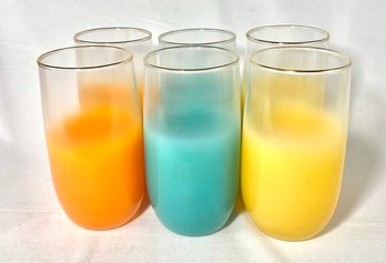 Vintage Set Of 6 Blendo Tumblers