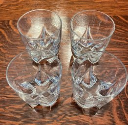 Set Of 4 Modern Rocks Glasses