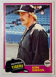 1981 Topps #315 Kirk Gibson Rookie