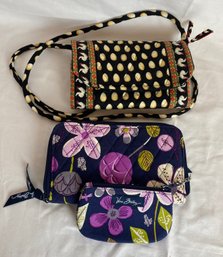 Vera Bradly Bag, Wallet And Change Purse