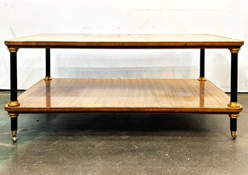 A Large And Elegant Coffee Table In Neoclassical Style By Baker Furniture - AS IS