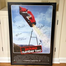 INCREDIBLE Gift Idea JACKASS 2 Movie Posted TONS Of Autographs - Spike Jonze - Bam Margera - Johnny Knoxville