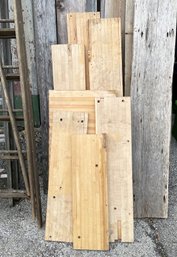 Antique Maple Bowling Alley Lane Pieces - Reclaimed Wood At It's Best!
