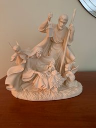 Stunning Millennium 'a Child Is Born' Nativity Figure By Roman 2003!!!