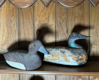 TWO EARLY WOOD DUCK DECOYS