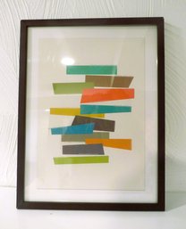 Modernist Abstract Color Framed Print