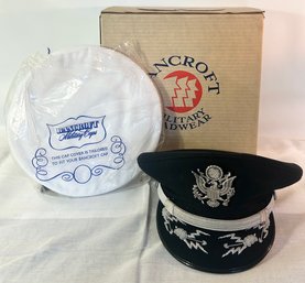 Vintage Bancroft Air Force Captain Military Cap W/ Cap Cover & Box