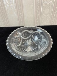 Vintage Crystal Glass Bowl