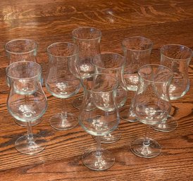 Matching Set Of 9 Wine Glasses