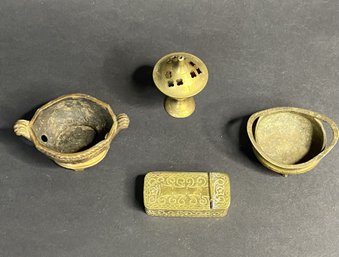 Assorted Small Vintage Brass Items