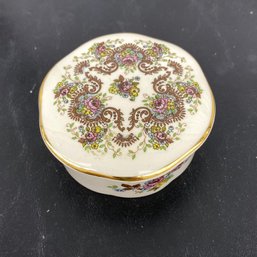 Lovely Fortnum And Mason 3.3in Crown Devon Trinket Box