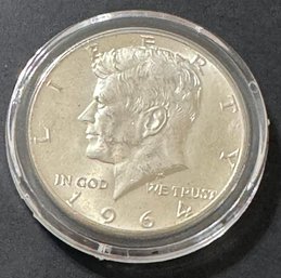 1964 Uncirculated Ninety Percent Silver Kennedy Half Dollar