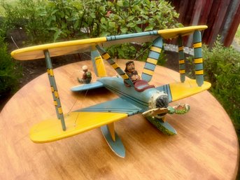 Bill & Phyllis Duffy Folk Art Airplane, Chet's Cheap Charter