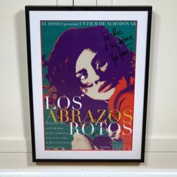 Lobby Poster - Signed Los Abrazos Rotos Poster - Signed By  Penelope Cruz - Great Piece - Has Other Signature