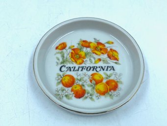 Vintage California Souvenir Trinket Dish By Papel