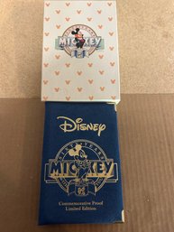 1988 DISNEY Mickey's Steamboat Willie 60 Years With You .999 Silver Proof Cameo