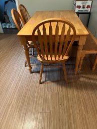 Kitchen Dinette Set - 4 Chairs And A Bench