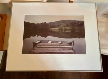Peter Hirsch (American, 1936 - 2001) Framed Photograph Boat On Land's Pond