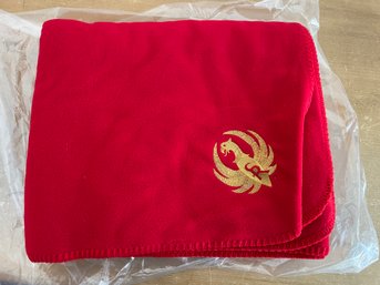 Red Ruger Fleece Blanket