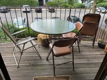 Patio Furniture, Planters, Folding Chairs & Plant Stand