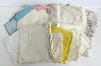 Lot Of Vintage Handkerchiefs & Linens